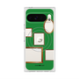 プレミアムスクエアケース with Pixelsnap［ Photo Frames - Green ］