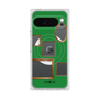 プレミアムスクエアケース with Pixelsnap［ Photo Frames - Green ］
