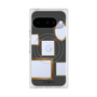 プレミアムスクエアケース with Pixelsnap［ Photo Frames - Gray ］