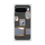 プレミアムスクエアケース with Pixelsnap［ Photo Frames - Gray ］