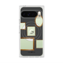 プレミアムスクエアケース with Pixelsnap［ Photo Frames - Gray ］