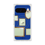 プレミアムスクエアケース with Pixelsnap［ Photo Frames - Blue ］