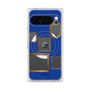 プレミアムスクエアケース with Pixelsnap［ Photo Frames - Blue ］