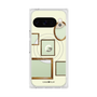 プレミアムスクエアケース with Pixelsnap［ Photo Frames - Ivory ］
