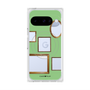 プレミアムスクエアケース with Pixelsnap［ Photo Frames - Light Green ］