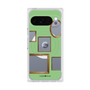 プレミアムスクエアケース with Pixelsnap［ Photo Frames - Light Green ］