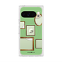プレミアムスクエアケース with Pixelsnap［ Photo Frames - Light Green ］