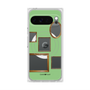 プレミアムスクエアケース with Pixelsnap［ Photo Frames - Light Green ］