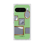 プレミアムスクエアケース with Pixelsnap［ Photo Frames - Light Green ］