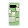 プレミアムスクエアケース with Pixelsnap［ Photo Frames - Light Green ］