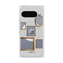 プレミアムスクエアケース with Pixelsnap［ Photo Frames - Light Gray ］
