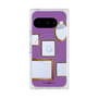 プレミアムスクエアケース with Pixelsnap［ Photo Frames - Purple ］