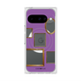プレミアムスクエアケース with Pixelsnap［ Photo Frames - Purple ］