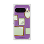プレミアムスクエアケース with Pixelsnap［ Photo Frames - Purple ］