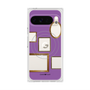 プレミアムスクエアケース with Pixelsnap［ Photo Frames - Purple ］