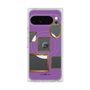 プレミアムスクエアケース with Pixelsnap［ Photo Frames - Purple ］