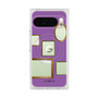 プレミアムスクエアケース with Pixelsnap［ Photo Frames - Purple ］
