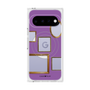 プレミアムスクエアケース with Pixelsnap［ Photo Frames - Purple ］
