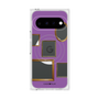 プレミアムスクエアケース with Pixelsnap［ Photo Frames - Purple ］