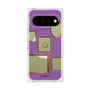 プレミアムスクエアケース with Pixelsnap［ Photo Frames - Purple ］