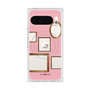 プレミアムスクエアケース with Pixelsnap［ Photo Frames - Pink ］