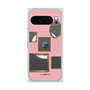 プレミアムスクエアケース with Pixelsnap［ Photo Frames - Pink ］