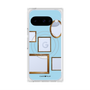 プレミアムスクエアケース with Pixelsnap［ Photo Frames - Light Blue ］
