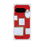 プレミアムスクエアケース with Pixelsnap［ Photo Frames - Red ］
