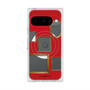 プレミアムスクエアケース with Pixelsnap［ Photo Frames - Red ］