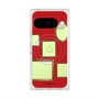プレミアムスクエアケース with Pixelsnap［ Photo Frames - Red ］