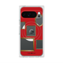 プレミアムスクエアケース with Pixelsnap［ Photo Frames - Red ］
