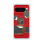 プレミアムスクエアケース with Pixelsnap［ Photo Frames - Red ］