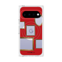 プレミアムスクエアケース with Pixelsnap［ Photo Frames - Red ］