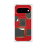 プレミアムスクエアケース with Pixelsnap［ Photo Frames - Red ］