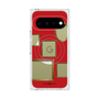 プレミアムスクエアケース with Pixelsnap［ Photo Frames - Red ］