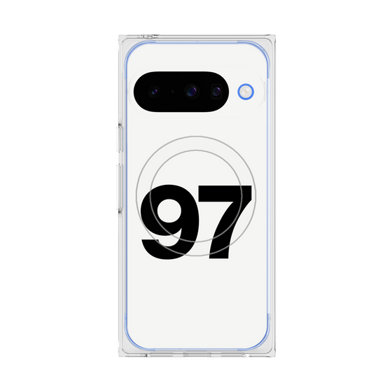 プレミアムスクエアケース with Pixelsnap［ No.97 - White ］