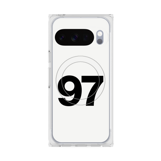 プレミアムスクエアケース with Pixelsnap［ No.97 - White ］