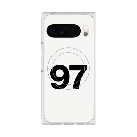 プレミアムスクエアケース with Pixelsnap［ No.97 - White ］