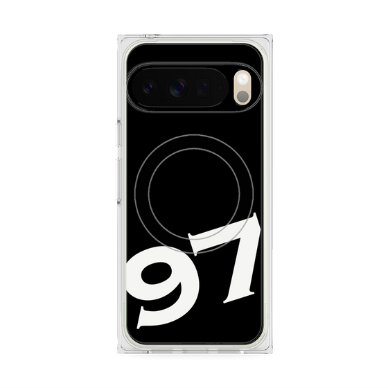 プレミアムスクエアケース with Pixelsnap［ No.97 - Black ］