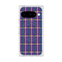 プレミアムスクエアケース with Pixelsnap［ Tartan Check - Purple ］