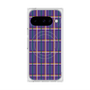 プレミアムスクエアケース with Pixelsnap［ Tartan Check - Purple ］