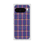 プレミアムスクエアケース with Pixelsnap［ Tartan Check - Purple ］