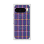 プレミアムスクエアケース with Pixelsnap［ Tartan Check - Purple ］