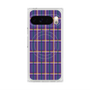 プレミアムスクエアケース with Pixelsnap［ Tartan Check - Purple ］