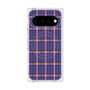 プレミアムスクエアケース with Pixelsnap［ Tartan Check - Purple ］