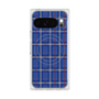 プレミアムスクエアケース with Pixelsnap［ Tartan Check - Blue ］