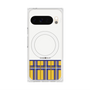 プレミアムスクエアケース with Pixelsnap［ CASEPLAY Tartan Check - Yellow ］