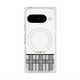 プレミアムスクエアケース with Pixelsnap［ CASEPLAY Tartan Check - Gray ］