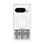 プレミアムスクエアケース with Pixelsnap［ CASEPLAY Tartan Check - Gray ］