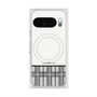 プレミアムスクエアケース with Pixelsnap［ CASEPLAY Tartan Check - Gray ］